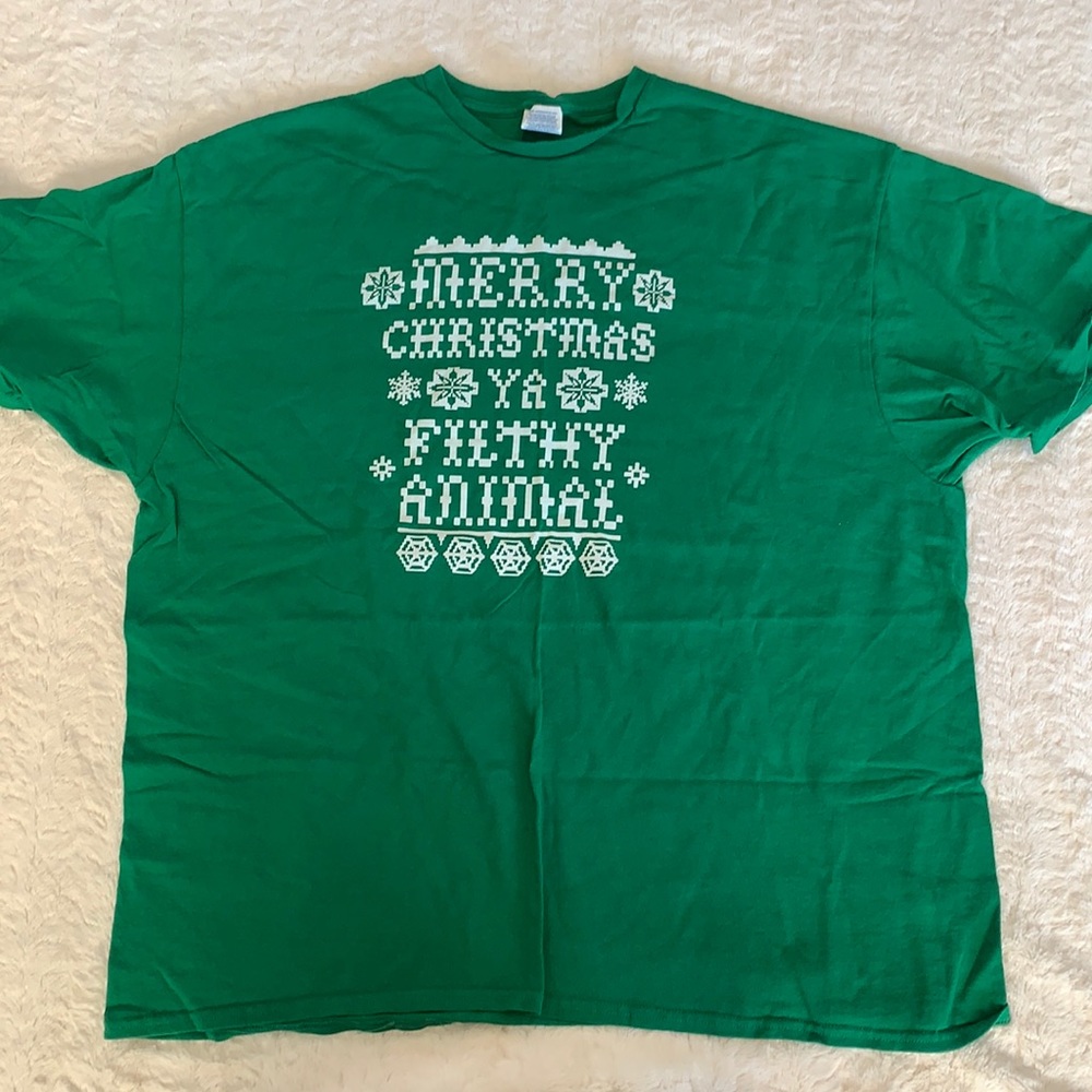 “Merry Christmas Ya Filthy Animal” T-shirt